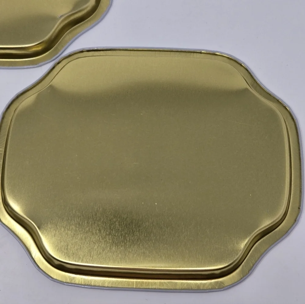 VINTAGE THOMAS KINKADE SMALL METAL TRAYS SET OF 3 VICTORIAN CHRISTMAS III 2004